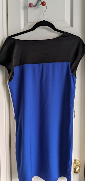 Express Dress - color block black/white/blue- sheath dress- size S - Picture 2 of 2